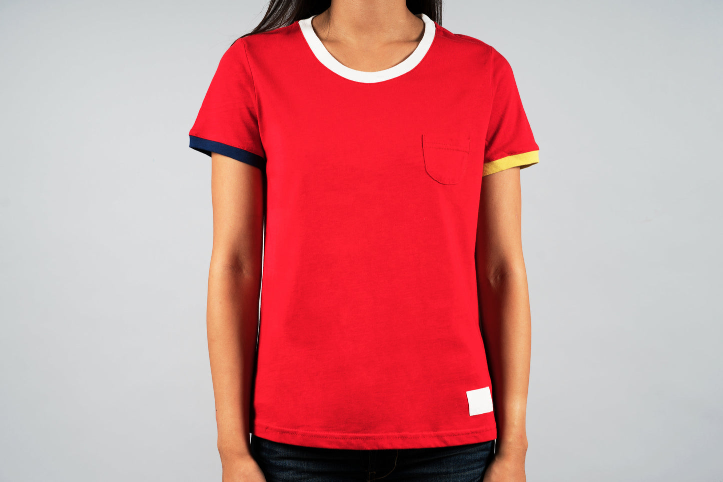 リンガー半袖Tシャツ